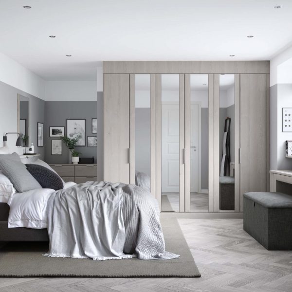 fitted wardrobes with mirrored doors